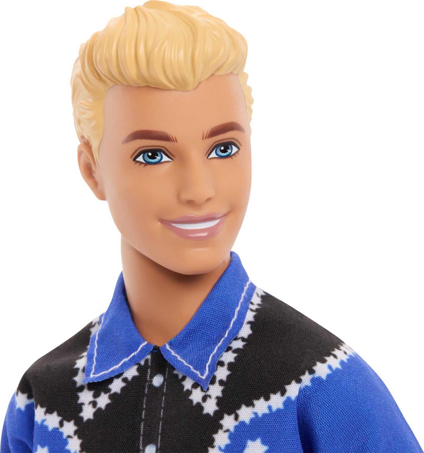 Barbie Fashionistas Ken Doll #226 Wearing a Removable Western Shirt, Pants & Boots, Blonde Fashion Doll, 65th Anniversary Collectible
