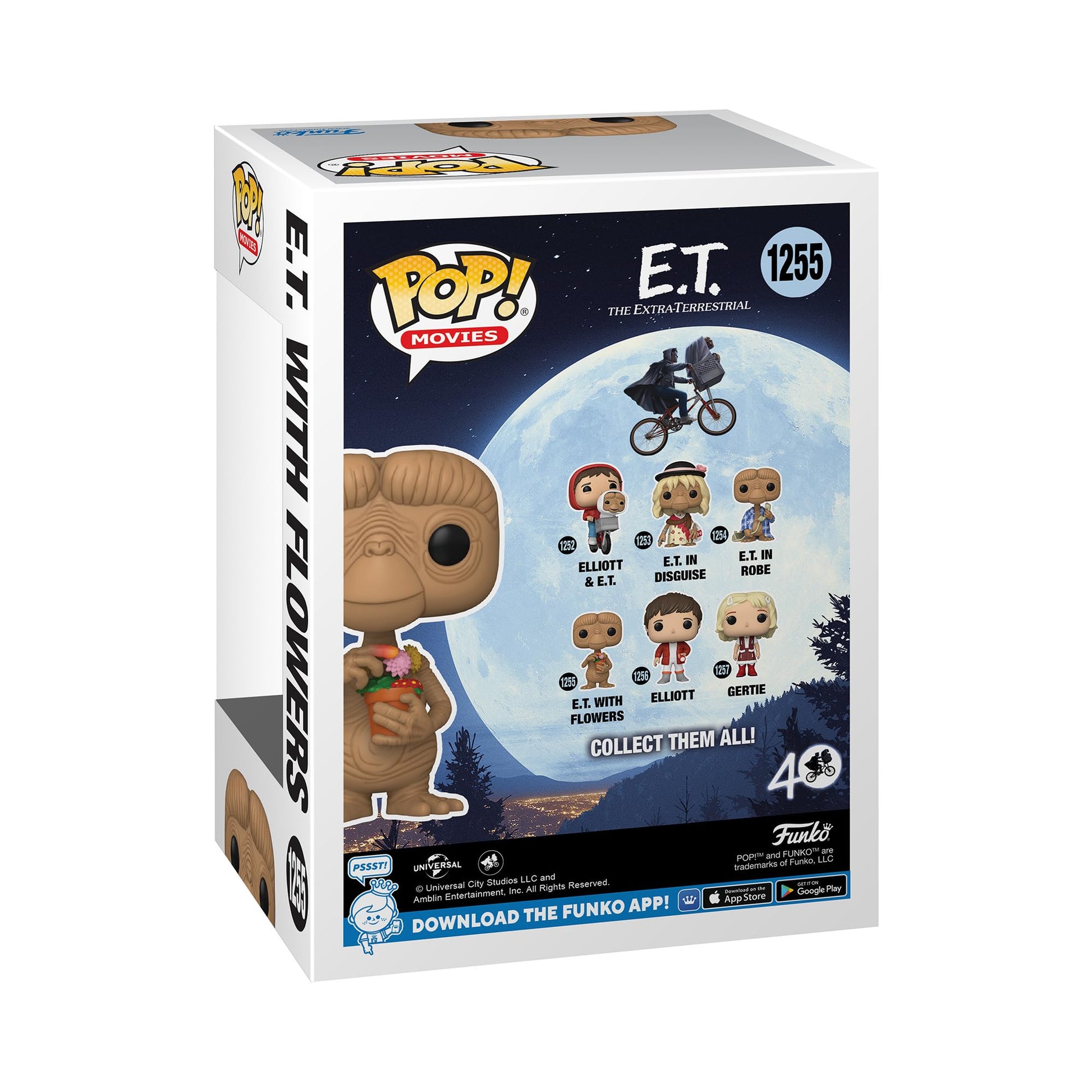 Funko POP! Movies: E.T. the Extra-Terrestrial 40th - E.T. with Flowers