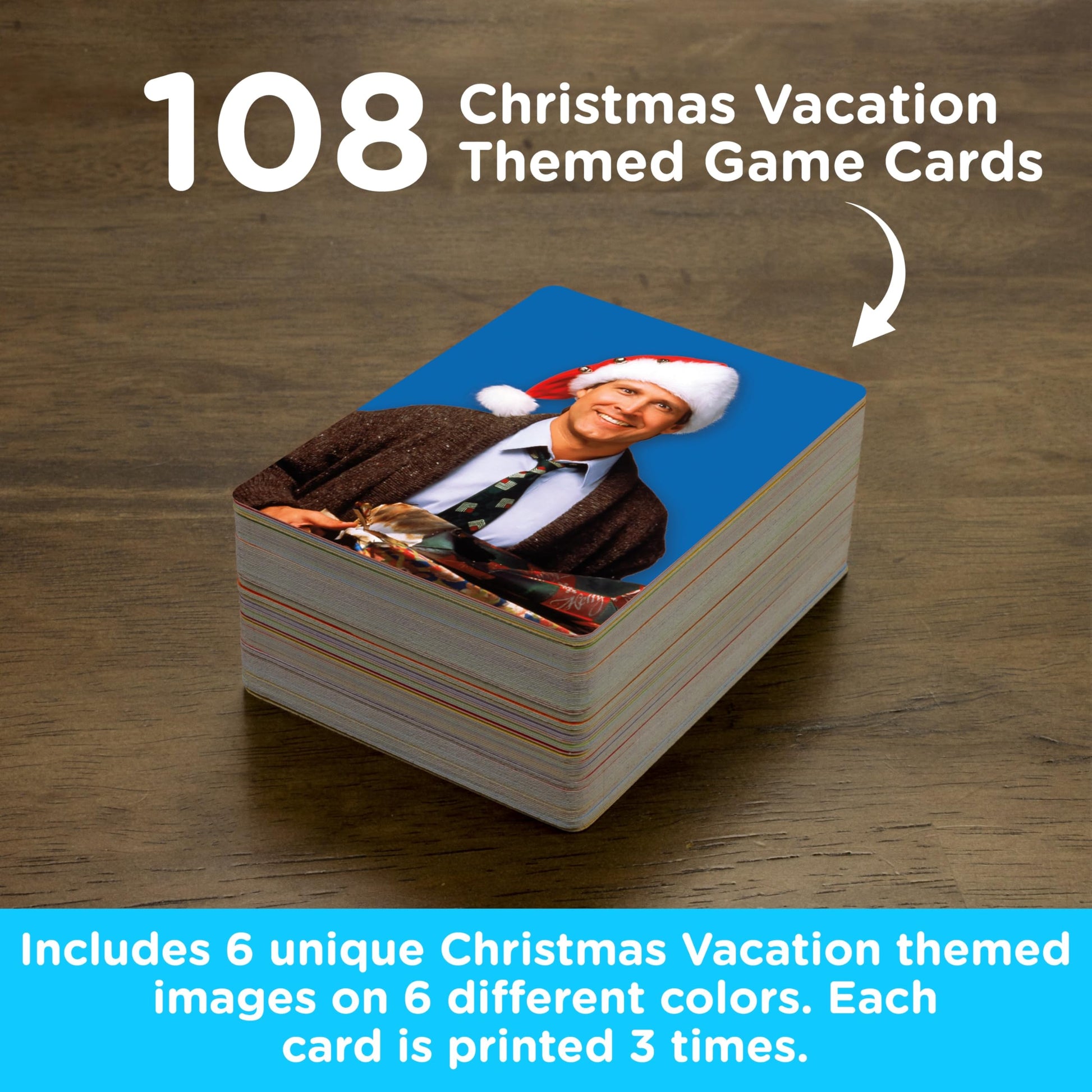 Aquarius Christmas Vacation Memory Master Card Game - Officially Licensed Party Game for Kids & Adults, Ages 6+, 4 Players - Gift for Teens and Adults