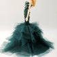 Cora Gu Handmade Jade Mermaid Dress Fit 12 inch Doll and Doll Not Included