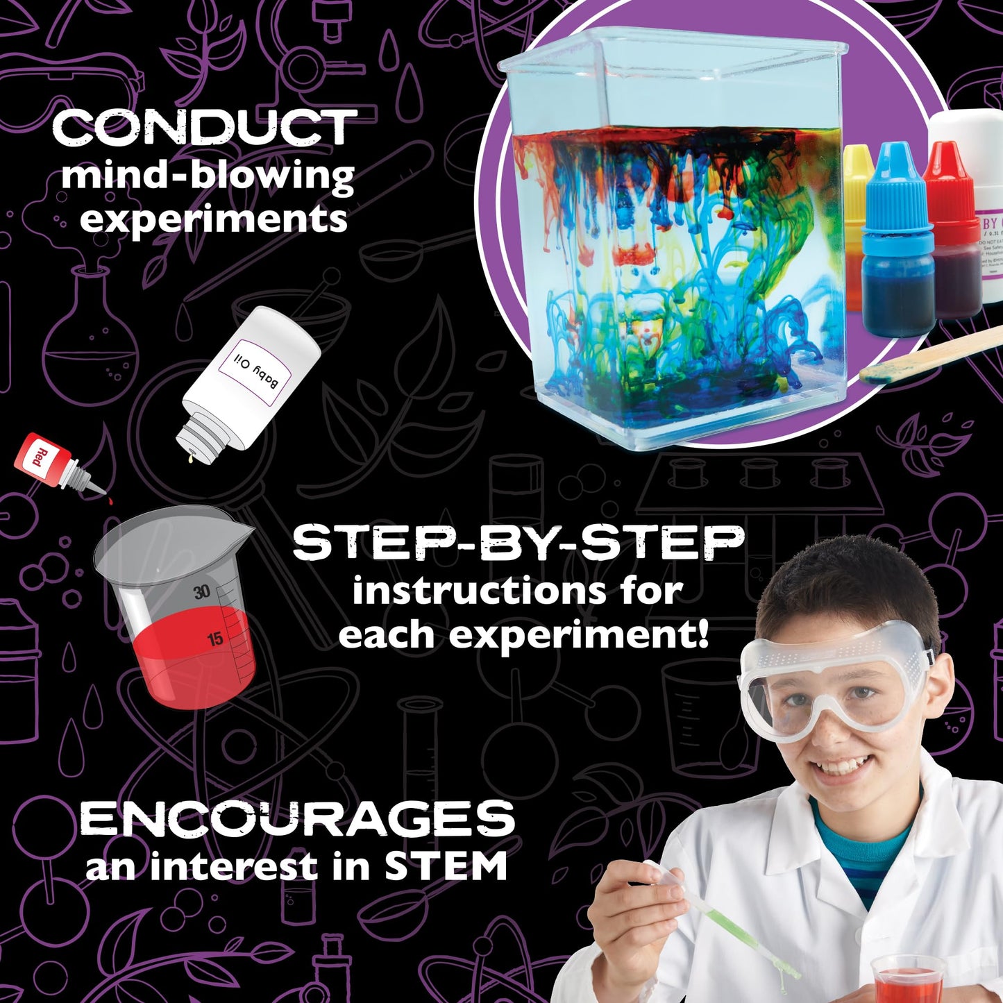 MindWare Science Academy: Zoom, Ooze & Explore Ultimate Lab 15+ Amazing Experiments for Teens & Kids Ages 8 & Up Over 40 Experiments with All