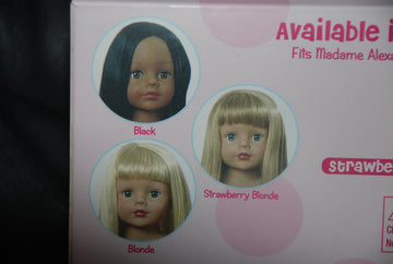 18" Doll Wig Pack, Strawberry Blonde