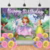Sofia Princess Backdrop Birthday Banner for Sofia Princess Birthday Party Supplies Sofia The First Photograph Background Photo Booth 5x3ft