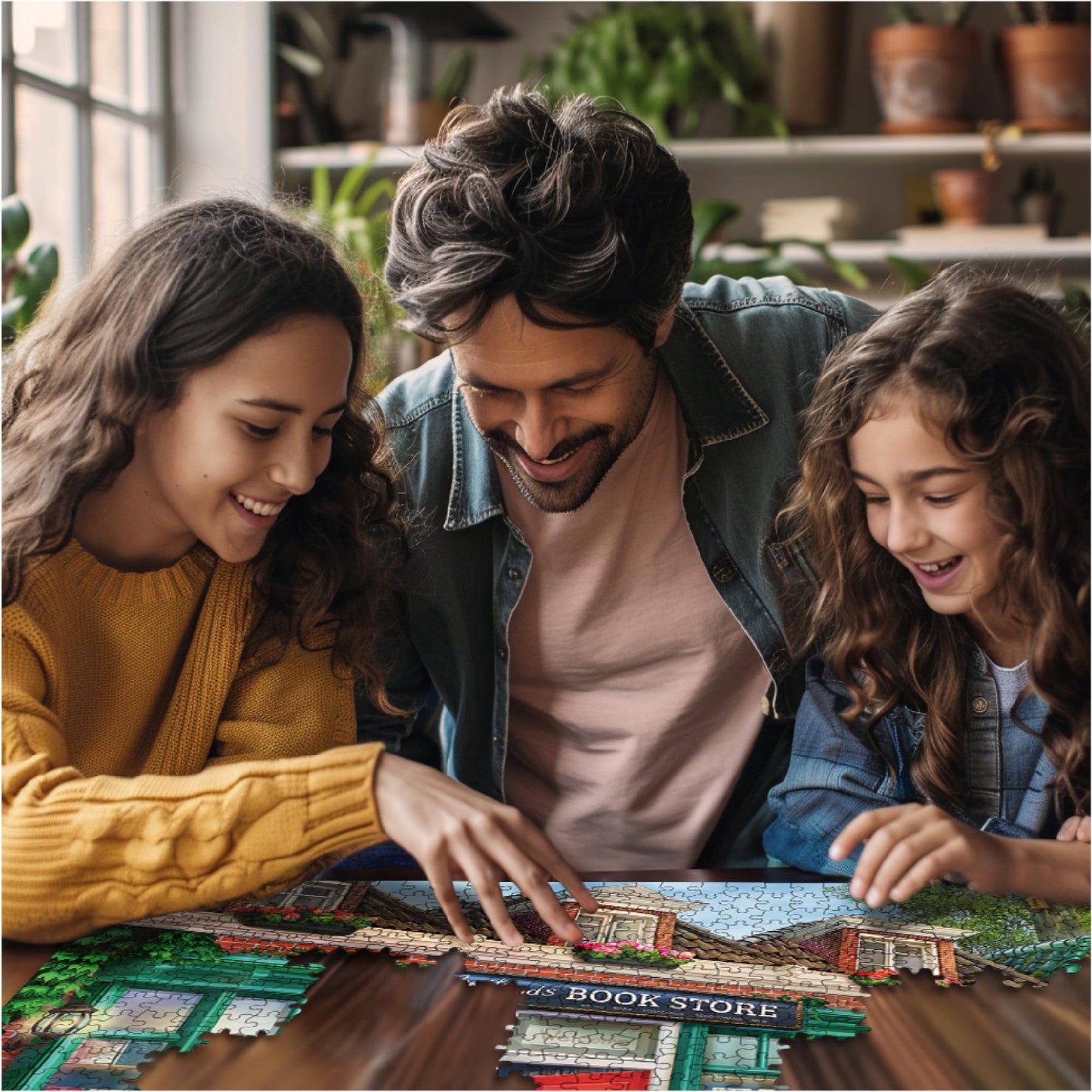 White Mountain 1000 Piece Jigsaw Puzzle, Best Friends Book Store