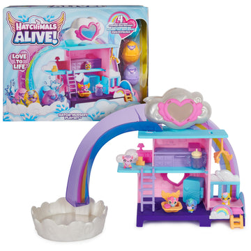 Hatchimals Alive Hatchi-Nursery Playset, 4 Water Reveal Eggs, Ages 3+