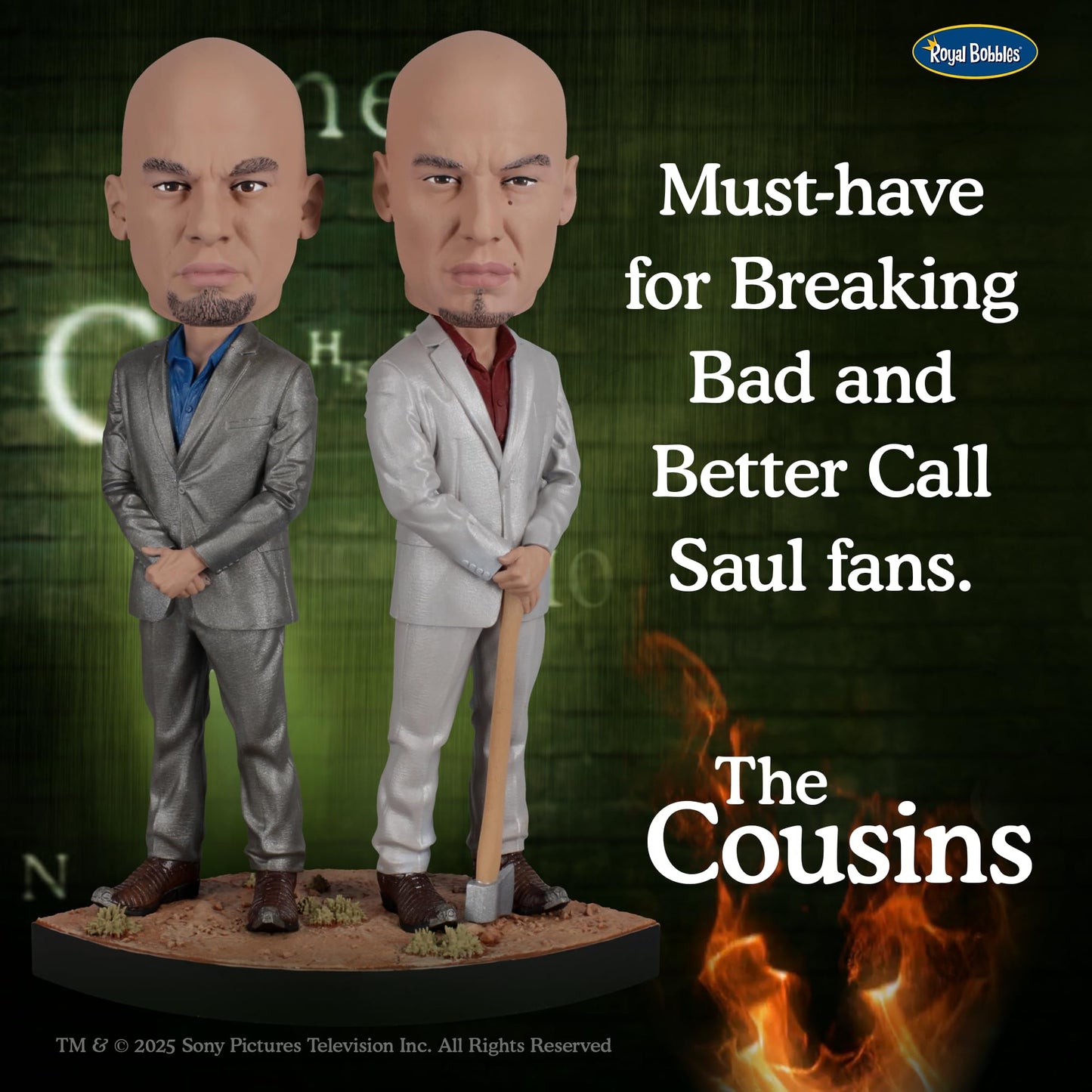 Royal Bobbles Breaking Bad The Cousins - Better Call Saul - 8.4” Tall - Collectible Bobblehead Statue
