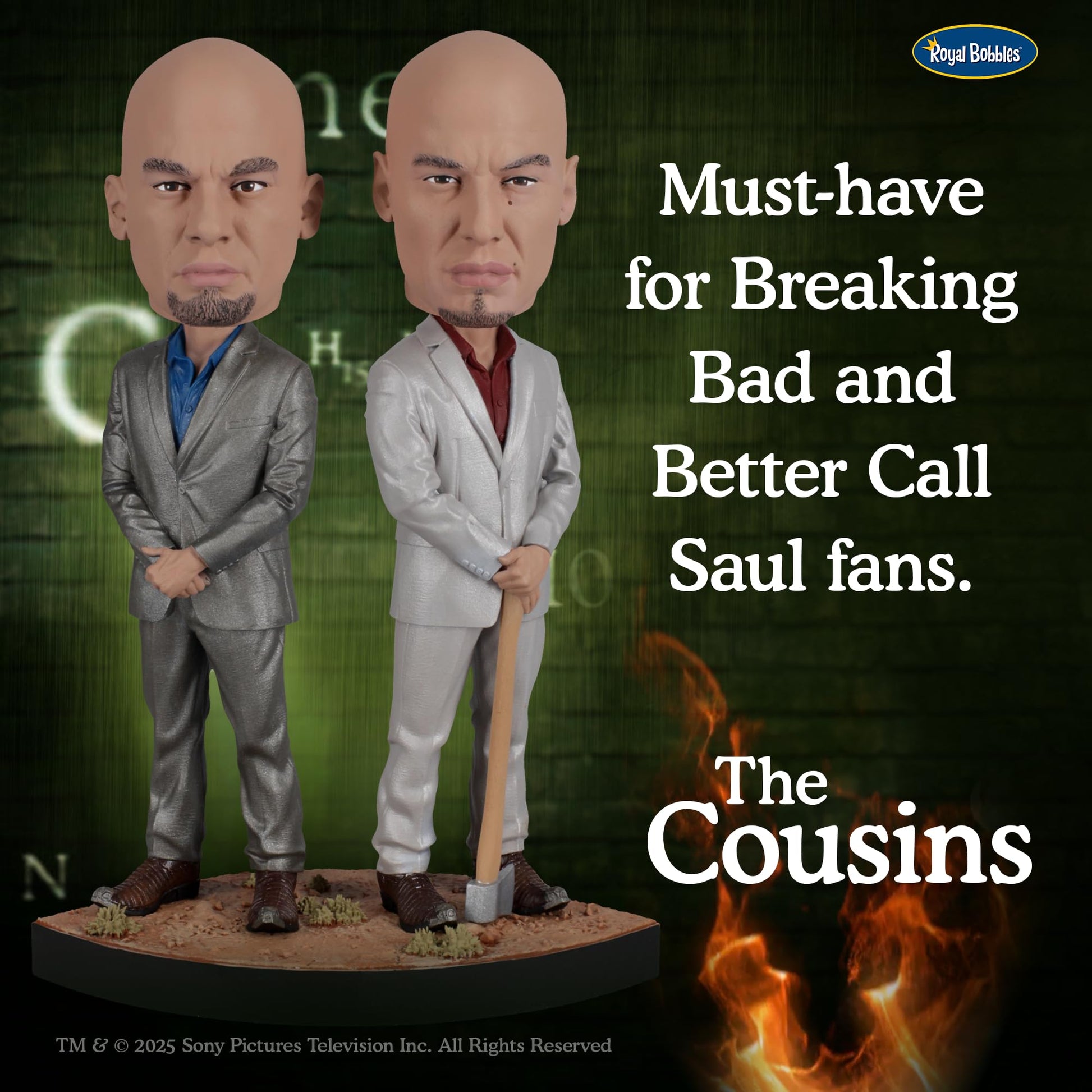 Royal Bobbles Breaking Bad The Cousins - Better Call Saul - 8.4” Tall - Collectible Bobblehead Statue