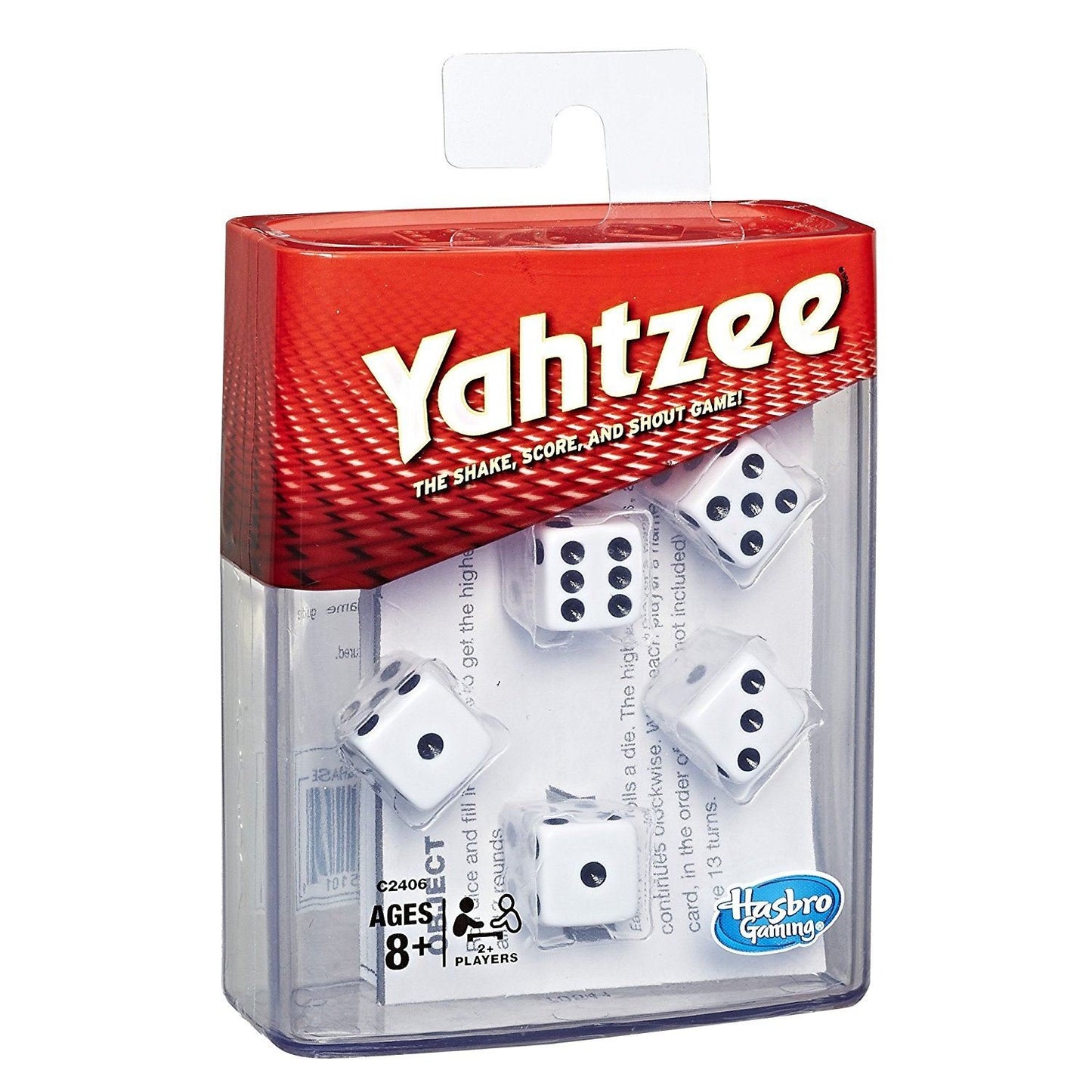 Hasbro Gaming Yahtzee Board Game, Fast-Playing Dice Game for Kids, Teens, and Adults, Strategy Games, Family Games for Kids, 2 or More Players, Ages 8
