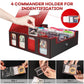 Gomyrod Card Storage Box 3200+ MTG Deck Box with 30 Colorful Divider, 4 Row Commander Trading Card Cases with Portable Handle & Display Windows, Fits