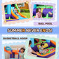 AirMyFun Bounce House for Kids and Toddler, Inflatable Bouncy Castle with Blower Outdoor Indoor Backyard Jumping House with Slide (82003)