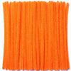 Orange Pipe Cleaners (100 Pack) Chenille Stems for DIY Art Decorations Creative Craft (6 mm x 12 Inch)