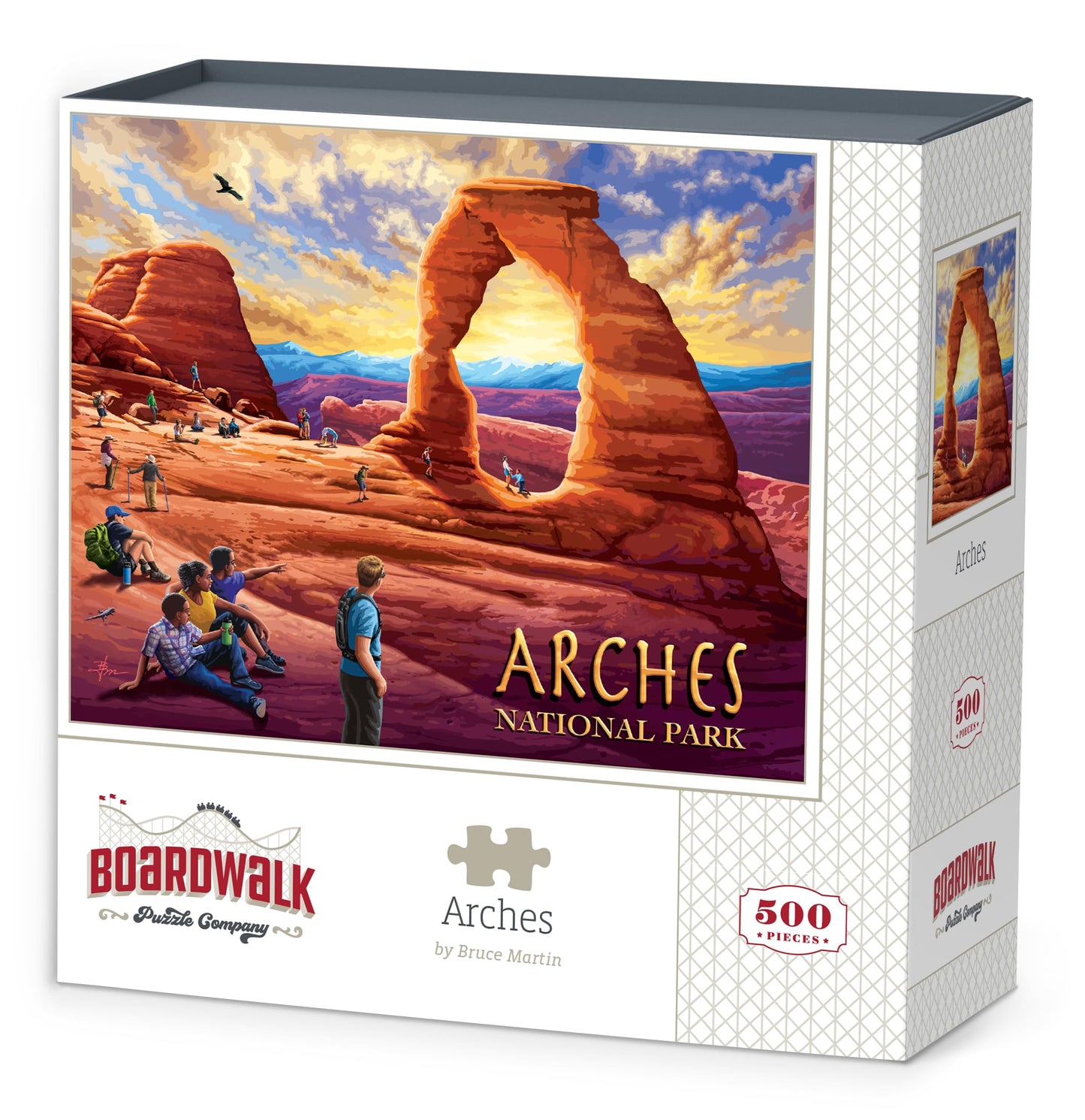 Boardwalk Arches National Park 500 Piece Jigsaw Puzzle Scenic Desert Utah Puzzles with Premium Box, Gift for Adults and Family 16"x20"