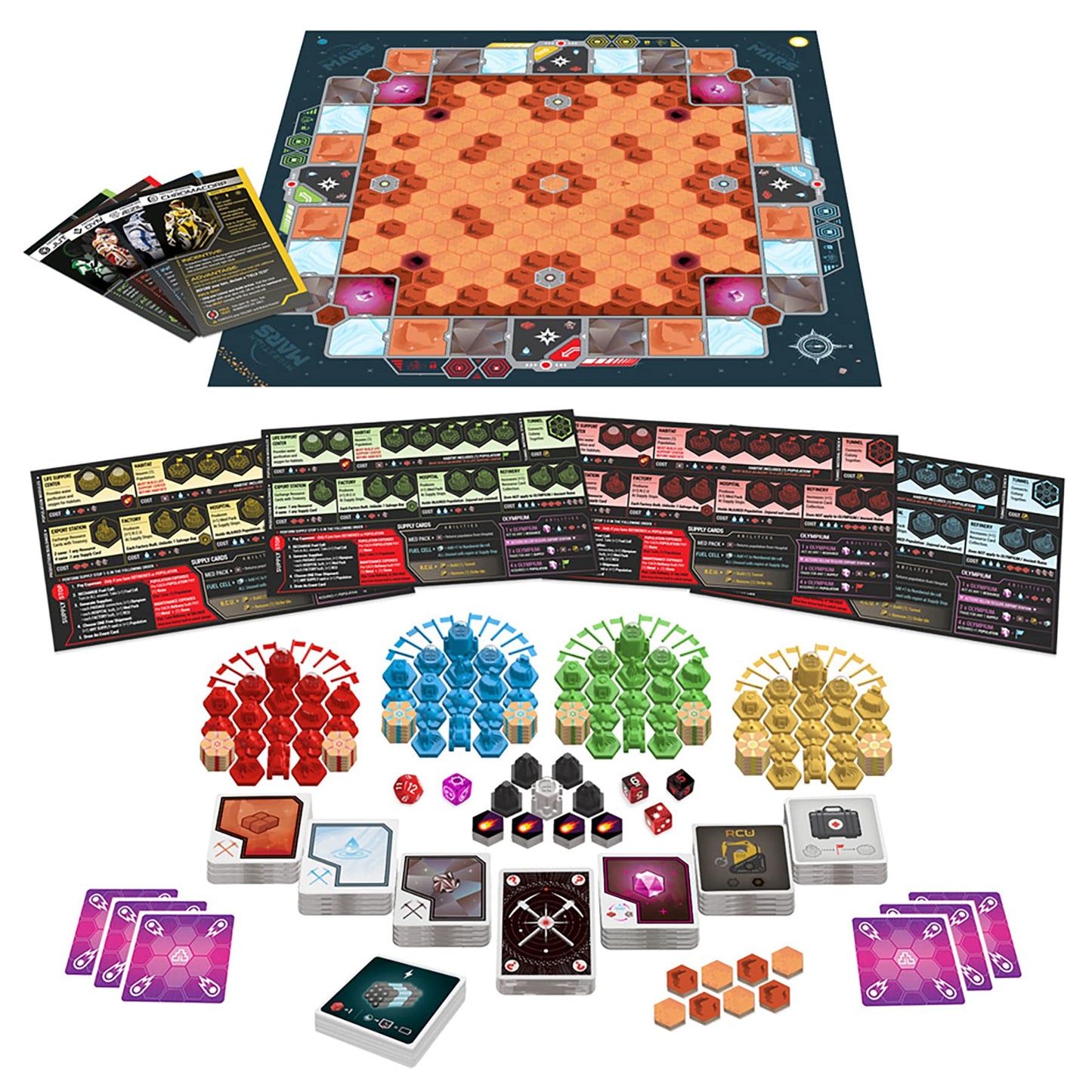 Enhance Games: Migration Mars - Strategy Board Game, 2-4 Players, Ages 12+, 90-120 Min Play Time Multi