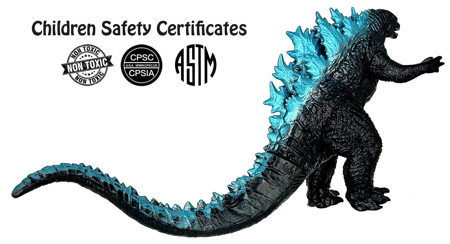 TwCare Monster vs. Kong 2021 Toy Action Figure: King of The Monsters Dinosaur Dragon, Movie Series Movable Joints Soft Vinyl, Travel Bag
