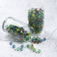CHUKEMAOYI 400 pcs Color Mixing Glass Marbles