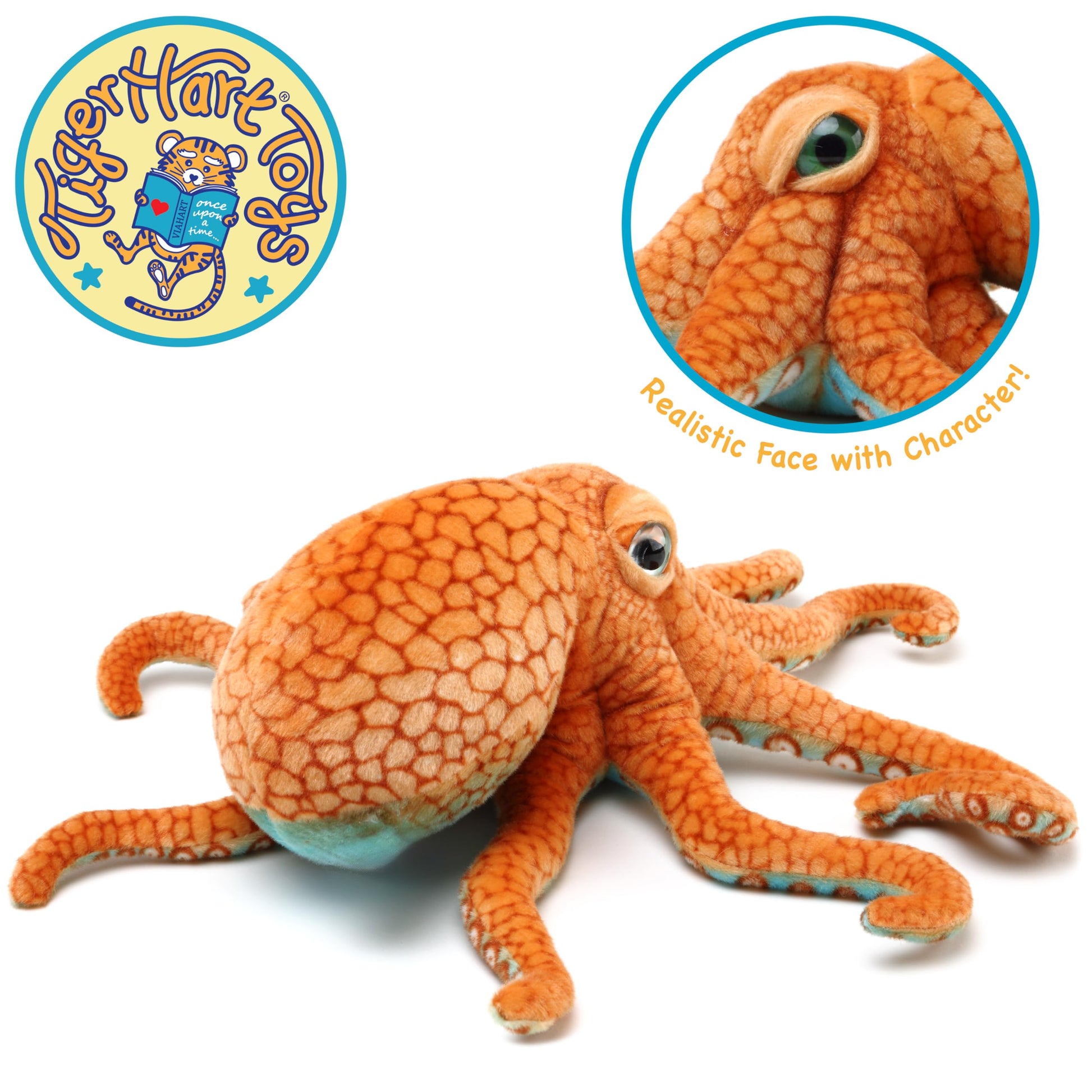 TigerHart Olympus The Octopus - 18 Inch Stuffed Animal Plush