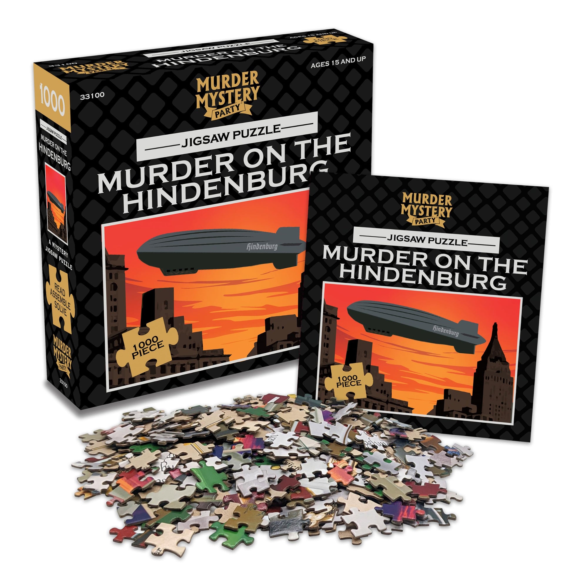 Murder on the Hindenburg 1000-Pc Murder Mystery Jigsaw Puzzle Ages 15+