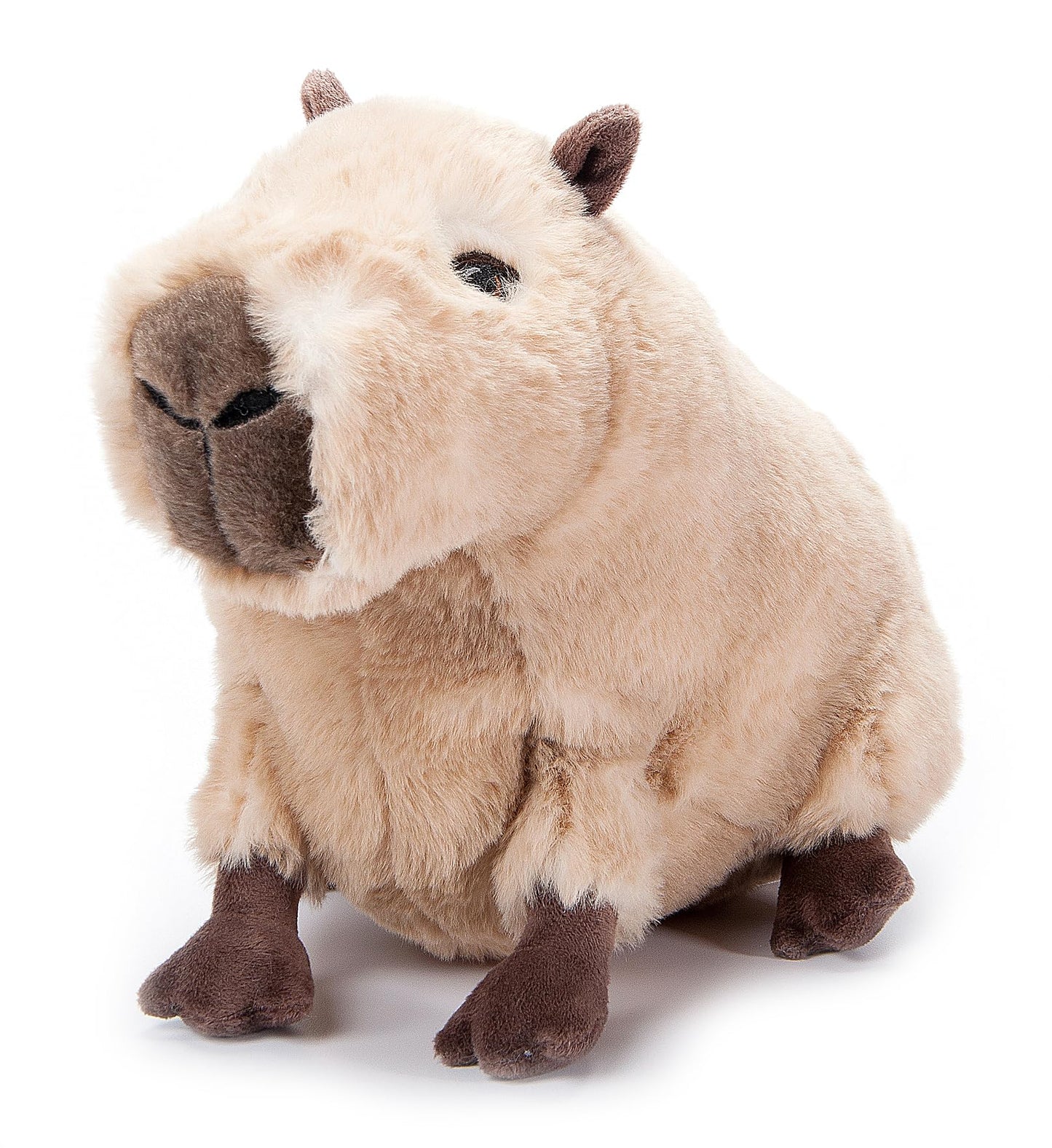 The Petting Zoo Capybara Stuffed Animal Plushie, Gifts for Kids, Earth Keeperz Wildlife Animals, Zoologee Brown Capybara Plush Toy, 13 inches