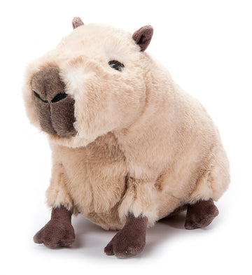 The Petting Zoo Capybara Stuffed Animal Plushie, Gifts for Kids, Earth Keeperz Wildlife Animals, Zoologee Brown Capybara Plush Toy, 13 inches