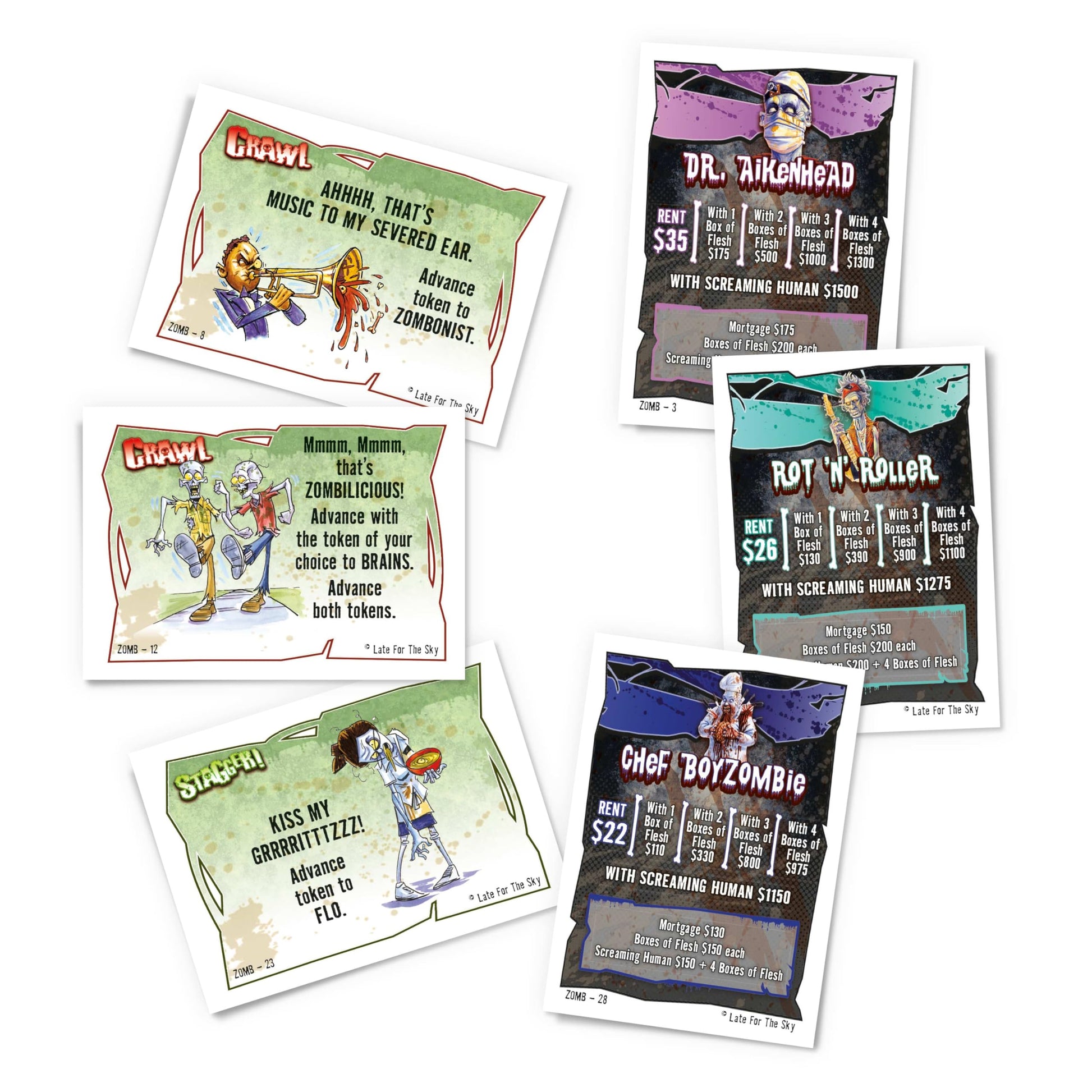 Zombie-Opoly Board Game