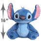 Disney Stitch Live-Action 13-inch Large Plush Stuffed Animal, Soft Toy for Kids, Blue, Alien, Toy for Fans, Girls, Boys, Kids, Ages 2 and Up by Just