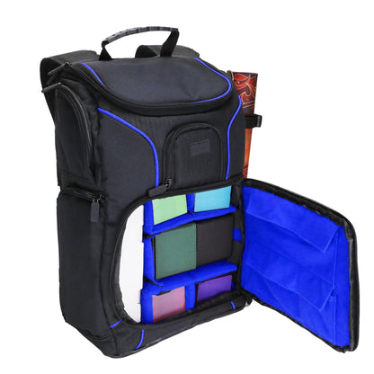 USA Gear MTG Backpack Compatible with Magic the Gathering Deck, Yu-Gi-Oh, MTG Decks & more - TCG Backpack MTG Bag with Shoulder Straps, Customizable