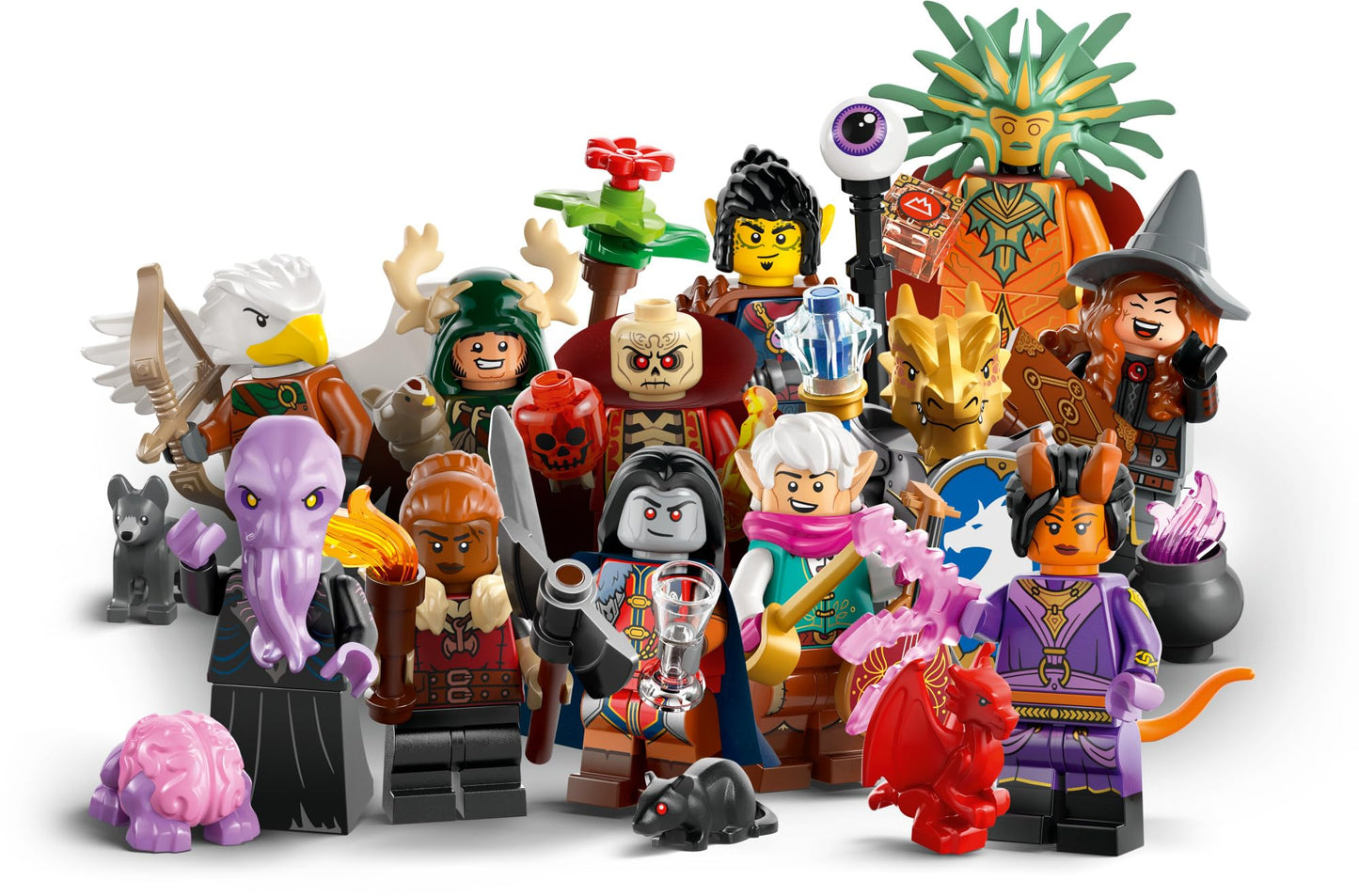 LEGO Minifigures Dungeons & Dragons 6 Pack - Toy for Boys & Girls Ages 5+ - Collectible Figures for Kids & Adult Fans - Dungeons & Dragons Gift