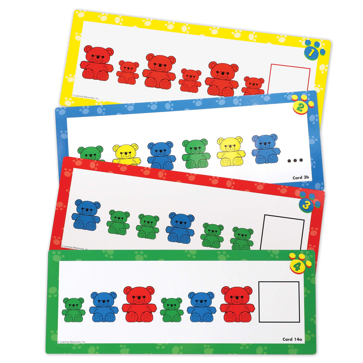 Learning Resources Three Bear Family Pattern Cards