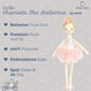 MON AMI Charlotte The Ballerina 15-Inch Stuffed Doll, Plush Gift Girls