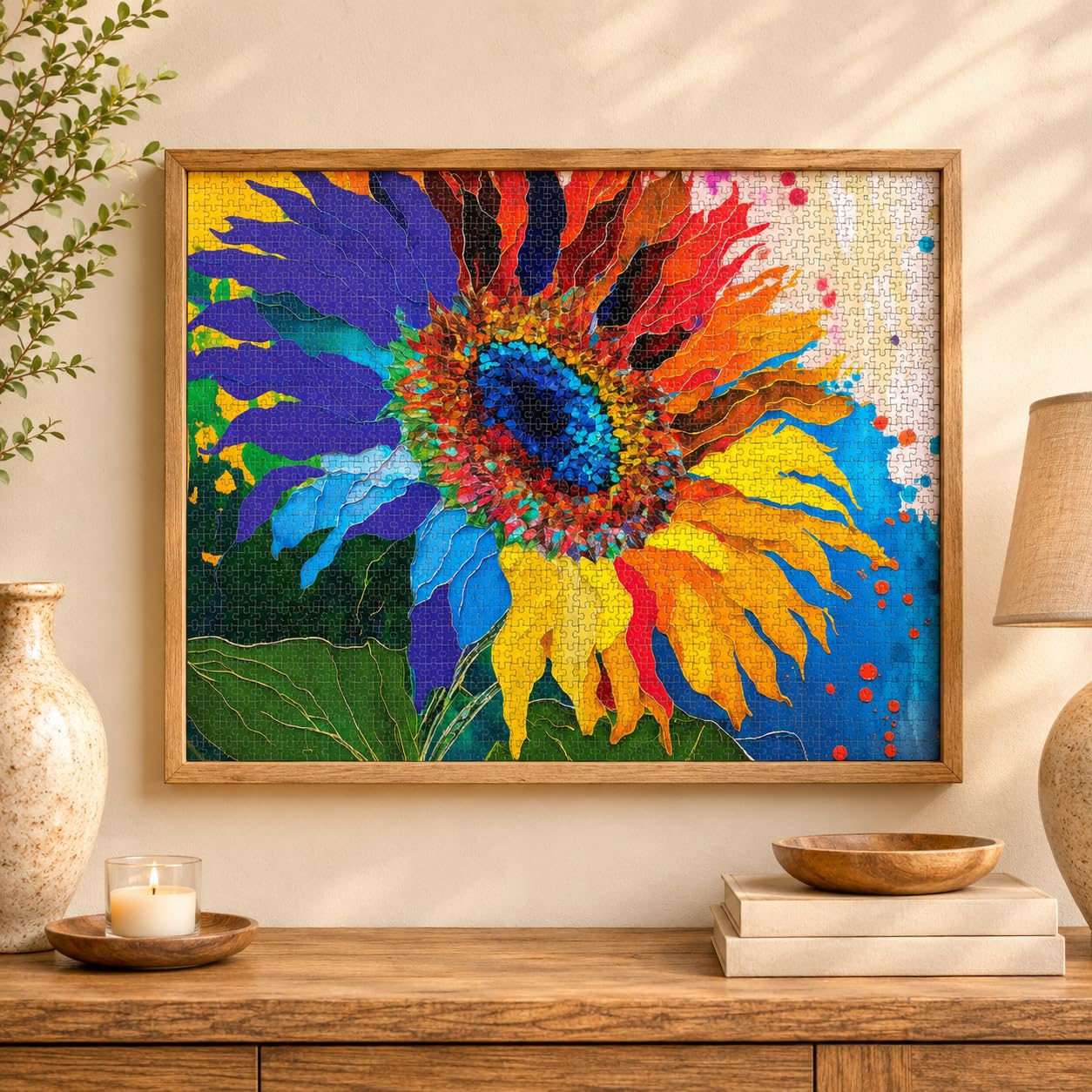 Cross & Glory | Jigsaw Puzzles for Adults | Sunflower Kaleidoscope