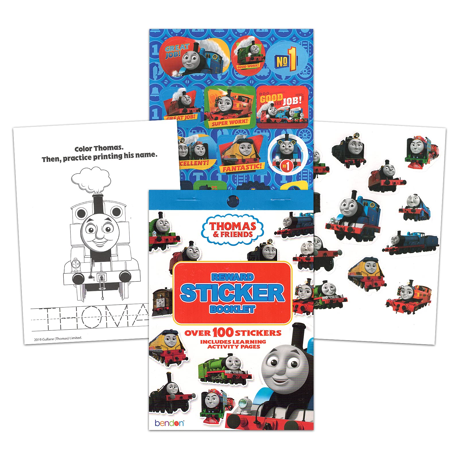 Thomas the Train Board Books Set for Toddlers Babies Bundle Stickers