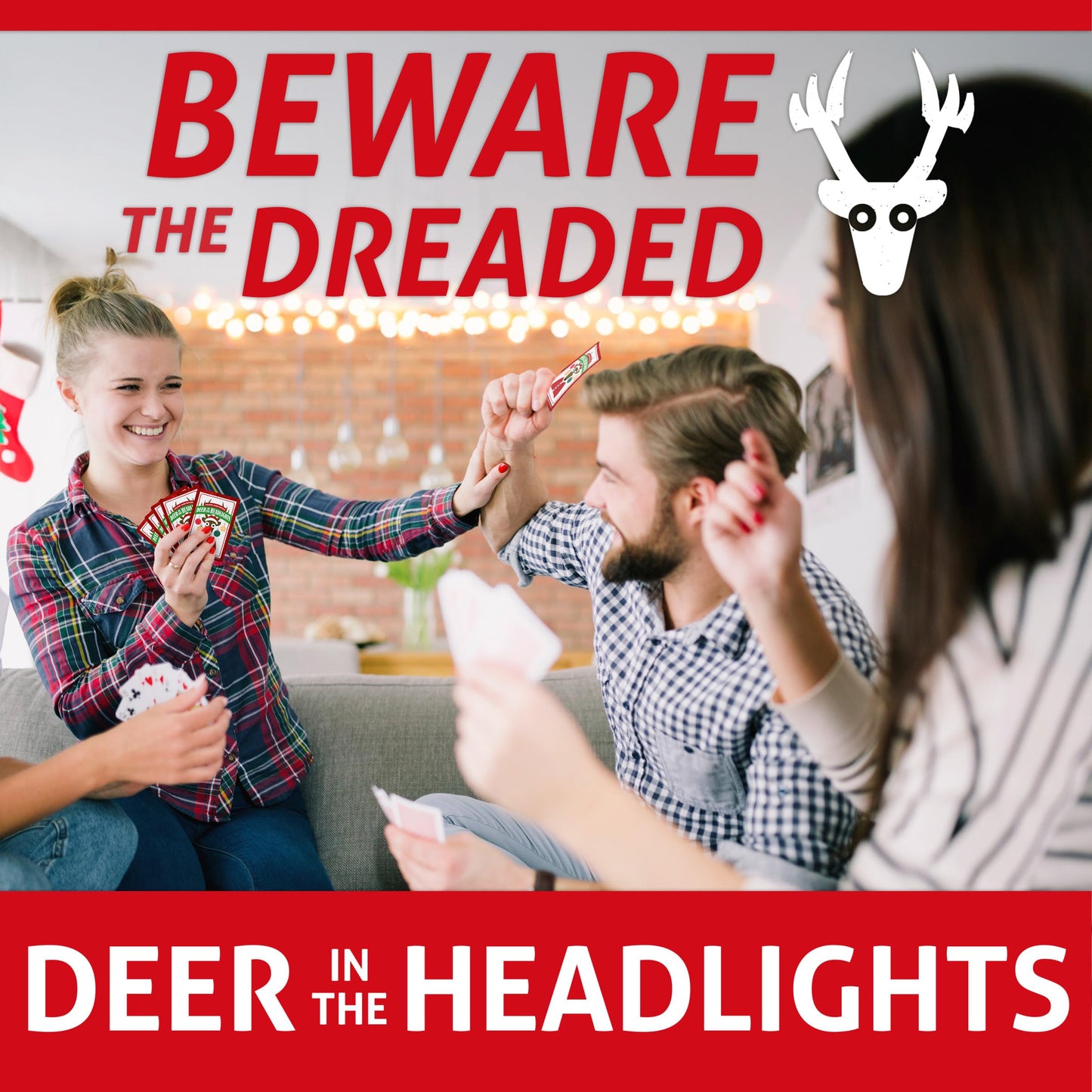 Front Porch Classics, Deer in The Headlights Holiday Game Edition, Card and Dice Game, for 2 or More Players Ages 8 and Up