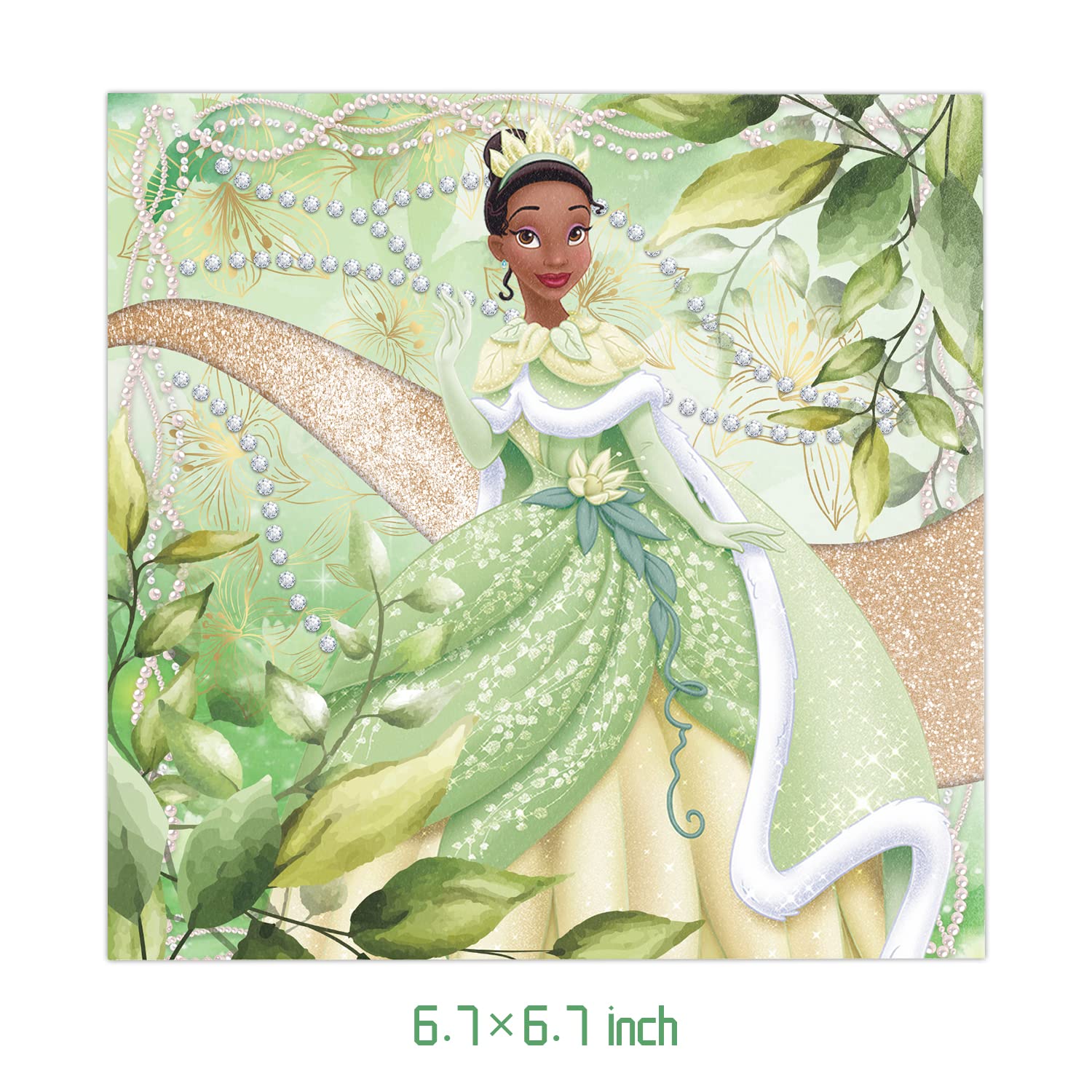 WETIM 40pck Princess Tiana Party Supplies include 20 plates, 20 napkins for the Princess Tiana birthday party decorations