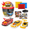 Metal Machines Speed Heroes (Red) by Zuru, 20+ Surprises, Build your own Car, Two Bodies, Lights & Sounds, Slime