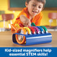 Learning Resources Primary Science Jumbo Magnifiers with Stand - 6 Pieces, Ages 3+, Science Classroom Accessories, Teacher Supplies, Observation Toys