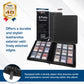 BCW Top Loader Binder | 9-Pocket LX Album | Black Leatherette Toploader | Archival Safe | Side-Loading Pages | Holds 252 Standard 3x4 Toploaders |