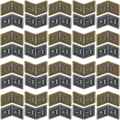 40 PCS Metal Buff MTG Counters Tokens Plus +1/+1 Life Token Dice Counters for MTG Magic Card Gaming Accessories