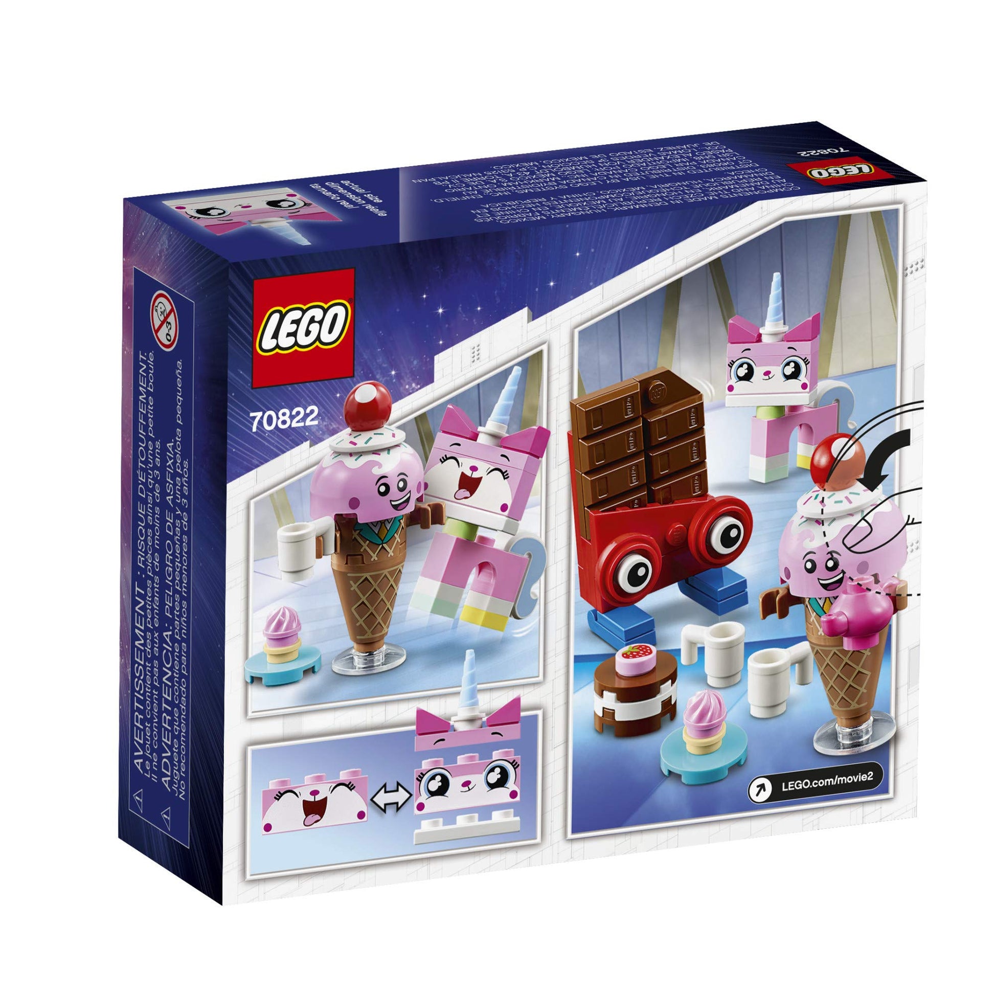 LEGO THE LEGO MOVIE 2 Unikitty’s Sweetest Friends EVER! 70822 Pretend Play Food and Friends Building Kit for Girls and Boys, Unikitty LEGO Set, 2019