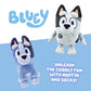 Bluey Muffin & Socks Matching Stuffed Animals Plush Set - 7" & 7.5" Soft Cuddly Plush Doll with Deluxe Fabrics, Perfect for Playtime, Storytime