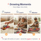 Lalibels Large Fire Truck Puzzle & Activity Toy for Toddlers 18 Months+, Montessori Fine Motor Learning Toy, Wooden Firetruck Birthday Gift for Boys
