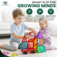 SS INTERNATIONAL Magnetic Tiles Construction Set for Kids 100 PCS with 2 Cars | STEM Learning & Preschool Educational Toy | Creative Magnetic Building