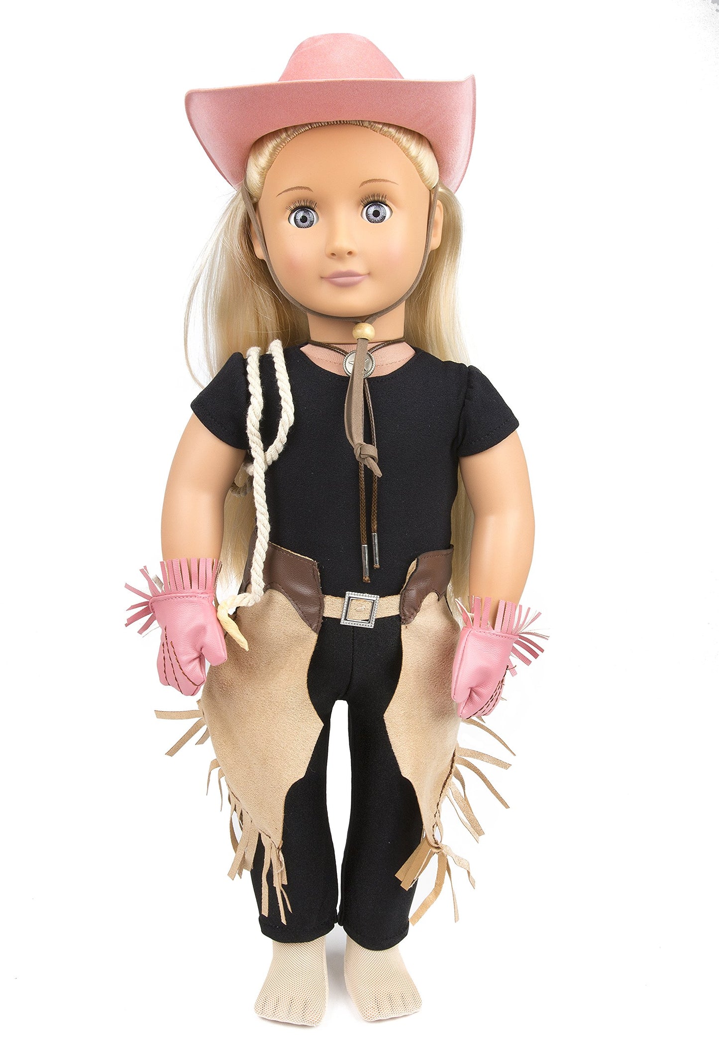 Our Generation - Rodeo Play Set - Equestrian Set - Cowboy Hat, Western Chaps & Horse Toy - 18-Inch Doll Accessories - Pretend Play - Toy for Kids 3