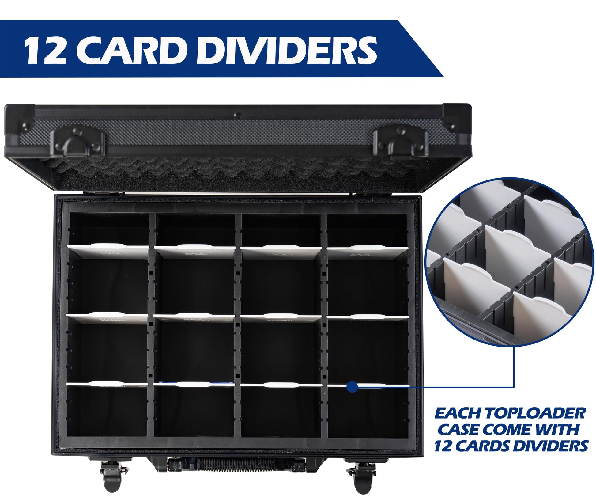 D DACCKIT Top Loaders Storage Box - Hard Case for 3" x 4" 35pt Rigid Card Holders for Trading Cards & Sports Cards (Fits Top Loaders and Magnetic Card