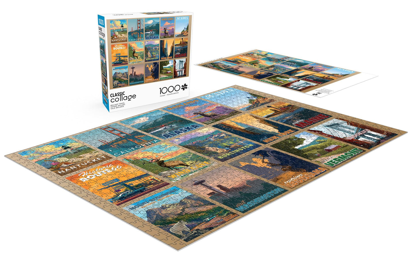 Buffalo Games - Brilliant Travel - 1000 Piece Jigsaw Puzzle for Adults