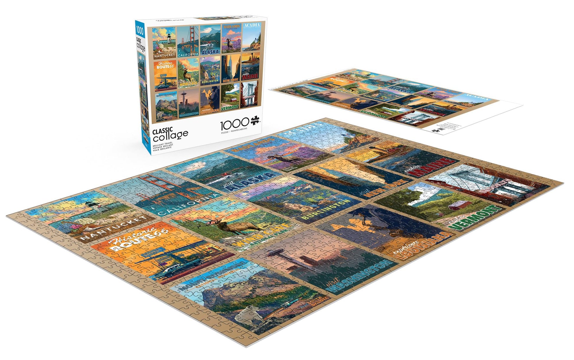 Buffalo Games - Brilliant Travel - 1000 Piece Jigsaw Puzzle for Adults