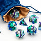 FanRoll 16mm Pride Sharp Edge Silicone Rubber Poly Dice Set: Gay Men
