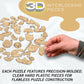 Apricot Poodle Crystal 3D Puzzle, 41-Pc Brain Teaser, Ages 12+