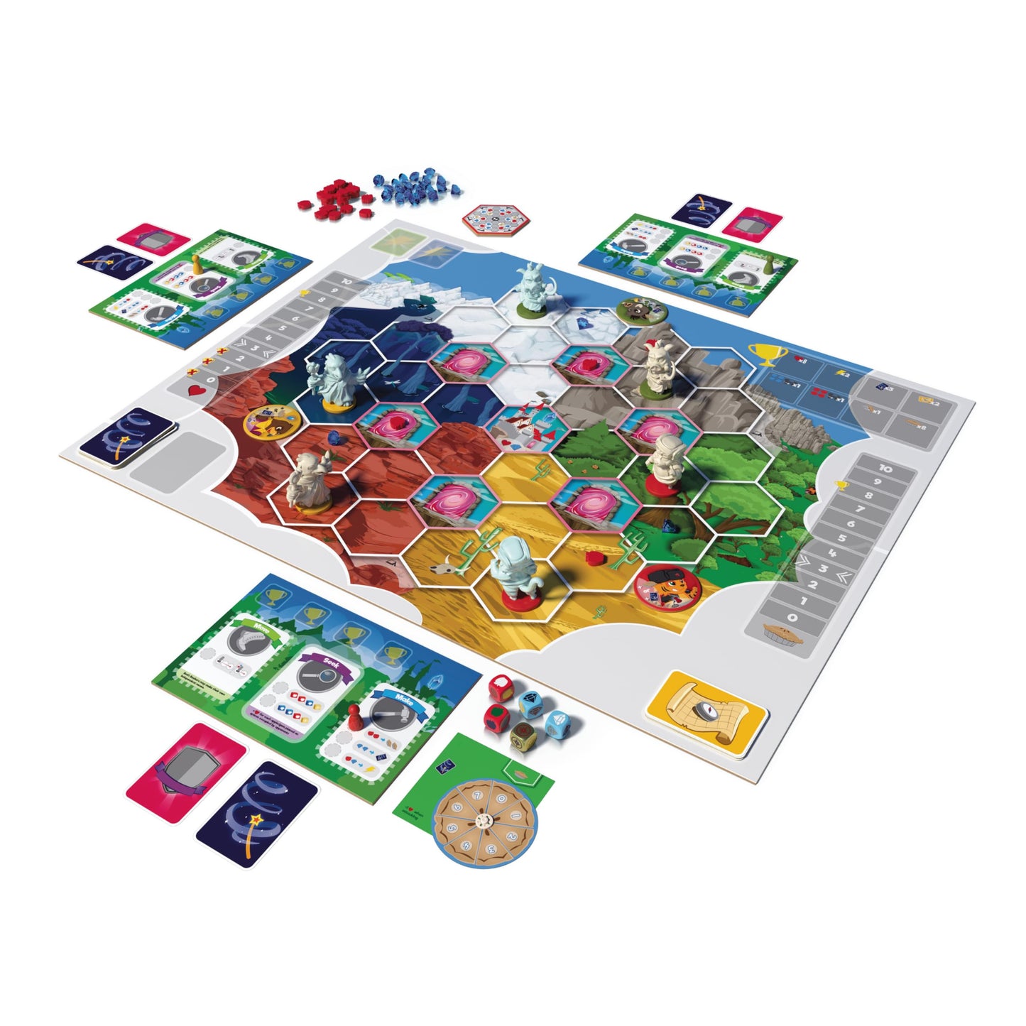 Stonemaier Games: My Little Scythe by Hoby & Vienna Chou | A Competitive Family Strategy Board Game Where You Embark on Adventure with Your Animal