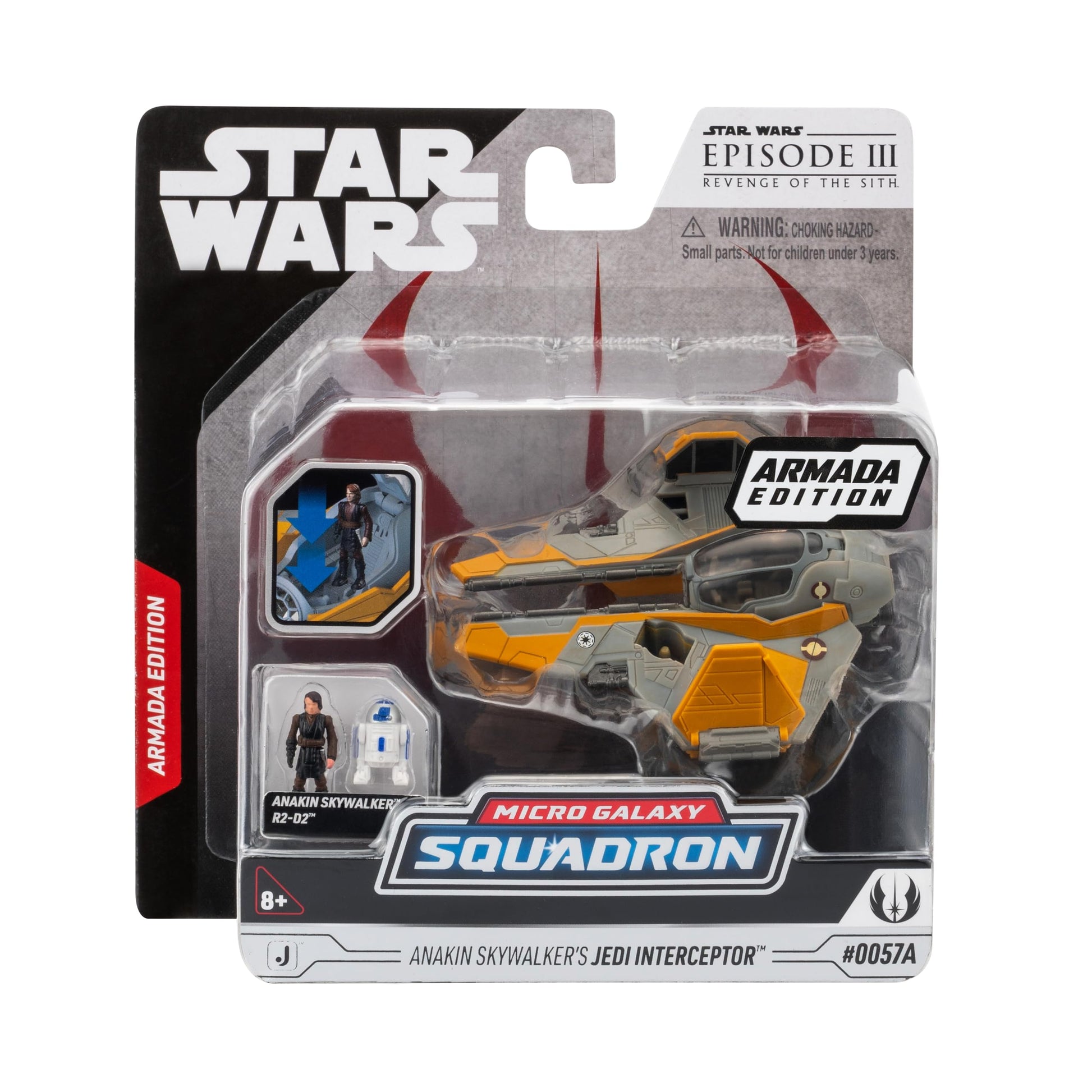 Star Wars Micro Galaxy Squadron Anakin's Jedi Interceptor (Armada Edition) Mystery Bundle - 3-Inch and 2.5-Inch Vehicles with Accessories (Amazon