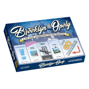 Late for The Sky Brooklyn-Opoly Board Game for Families - Borough Strategy Game Night, Ages 8+, 2-6 Players, Classic or 1-Hour Play